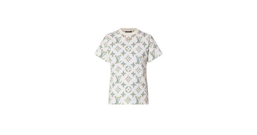 Les collections de Louis Vuitton : Tee-shirt à motif Monogram fleuri