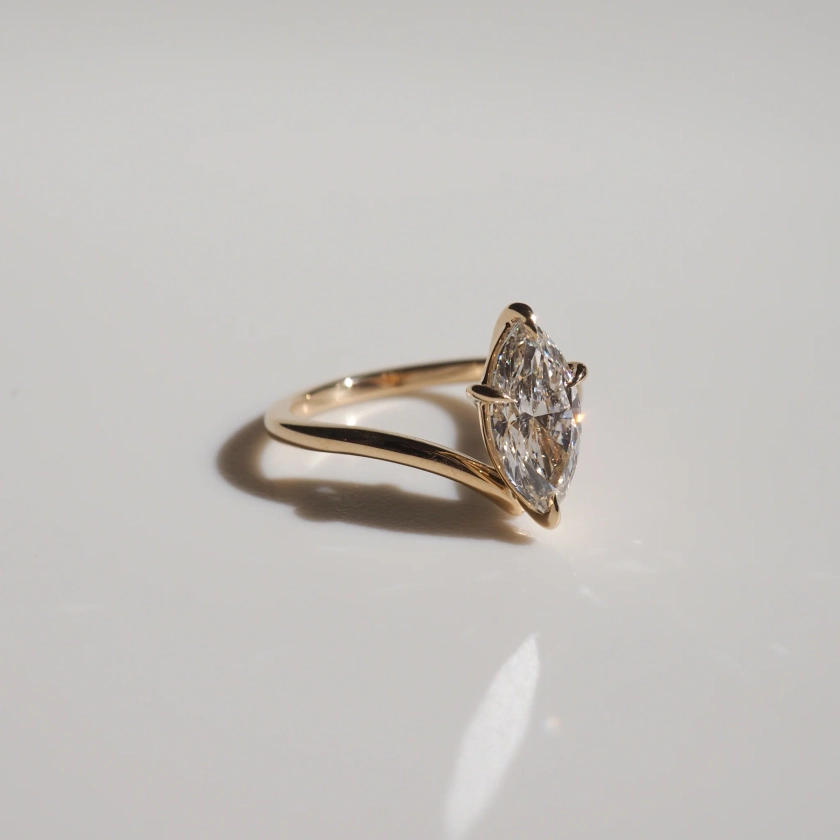Vela | 1.52ct Marquise Lab-Grown Diamond Engagement Ring
