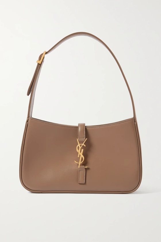 Taupe Le 5 à 7 leather shoulder bag | SAINT LAURENT | NET-A-PORTER