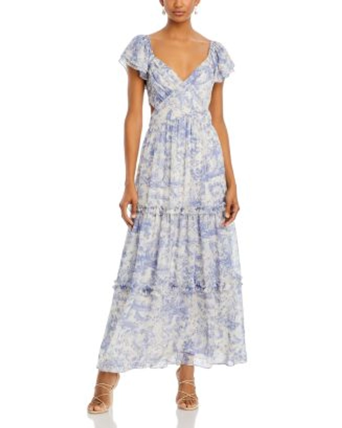 AQUA Butterfly Maxi Dress - 100% Exclusive Women - Bloomingdale's