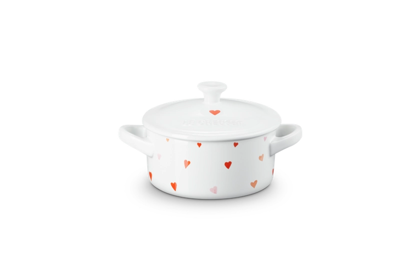 Mini cocotte com corações em cerâmica de grés | Le Creuset PT