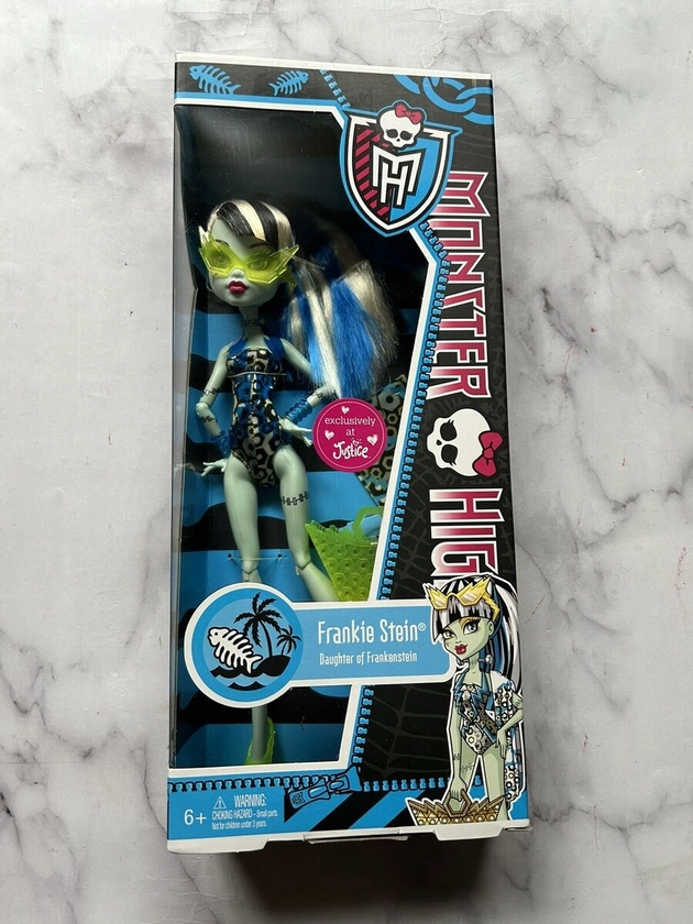 Mattel Monster High 2012 Beach Beasties Swim Class Frankie Stein Doll