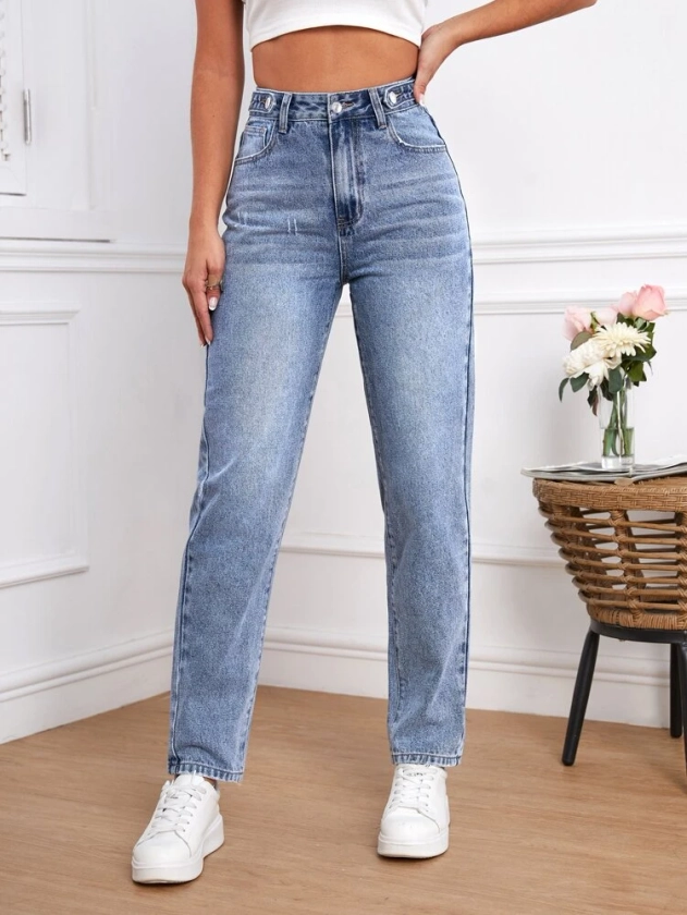 SHEIN Tall Jean mom taille haute