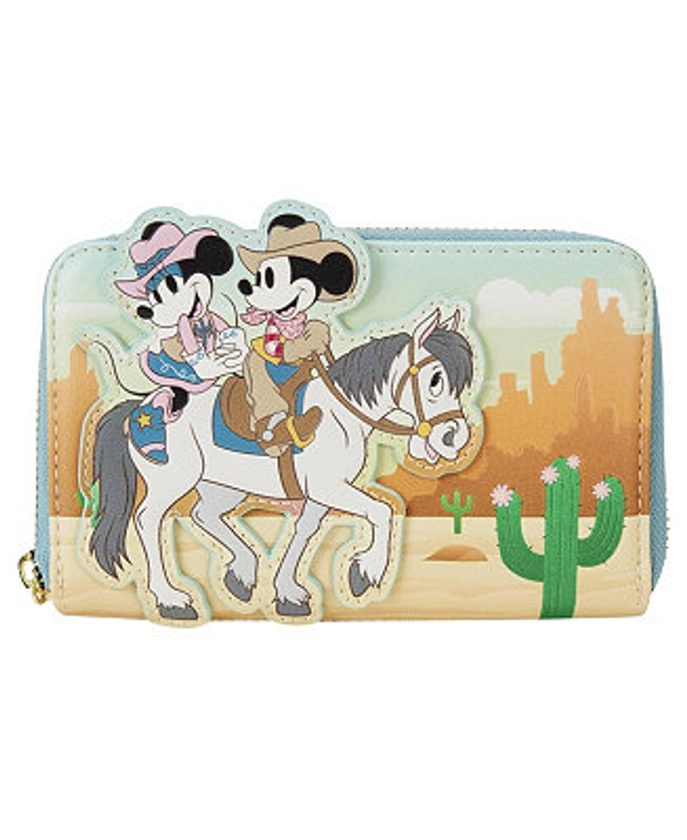 Loungefly Mickey Minnie Western Zip-Around Wallet - Macy's