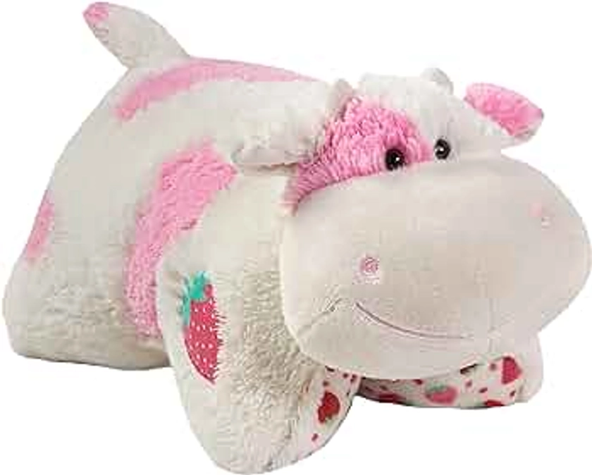 Pillow Pets Sweet Scented Strawberry Cow Stuffed Animal Plush Toy