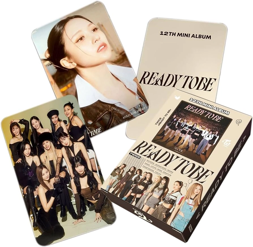 TWICE Ready To Be 55 pcs Photocards 12th Mini Album Lomo Cards Set Kpop Merchandise for Once Fans White