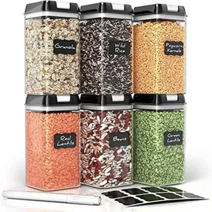 Containers for Kitchen Organization - Pack of 6 | Overstock.com Shopping - The Best Deals on Storage Canisters | 42727794