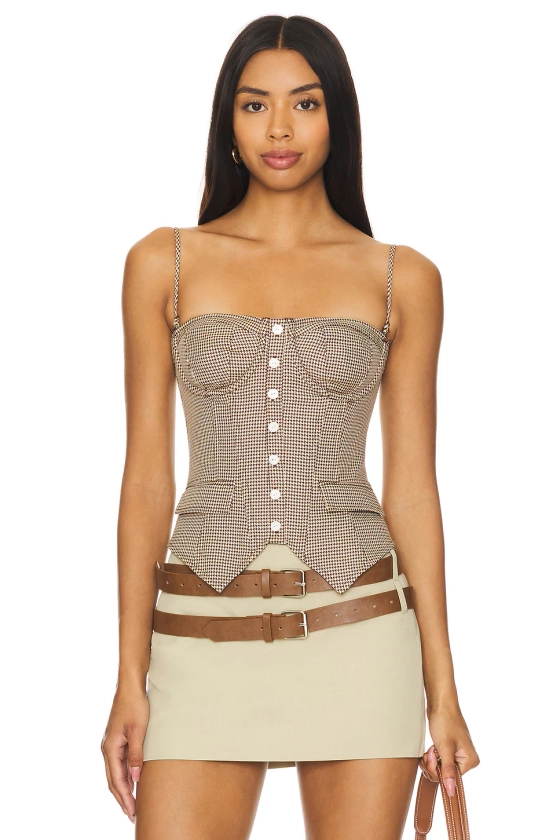 GUIZIO Edith Corset in Cafe | REVOLVE