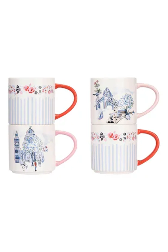Buy Cath Kidston Cream London Stacking Mugs 4 Pack from the Next UK online shop