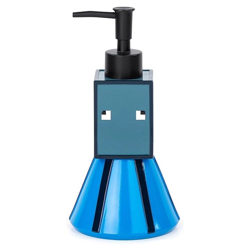 Buy Minecraft Soap Dispenser - Blue Squid Gamer Bathroom Accessory - Resin Soap Dispenser Online at desertcart GB