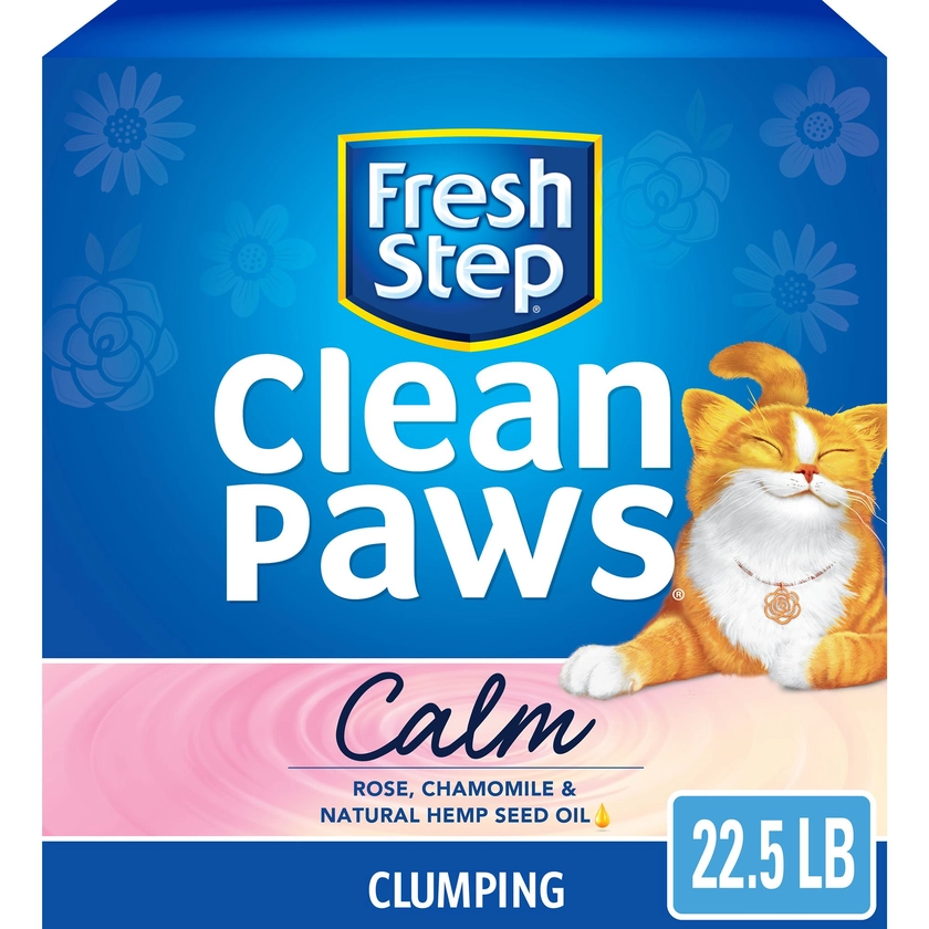 Fresh Step® Clean Paws Calm Clumping Clay Cat Litter - Scented, Low Tracking