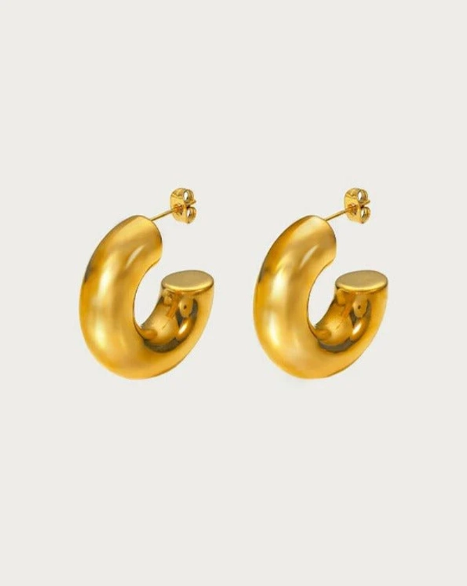 Chunky Hoop Earrings | En Route Jewelry | En Route Jewelry
