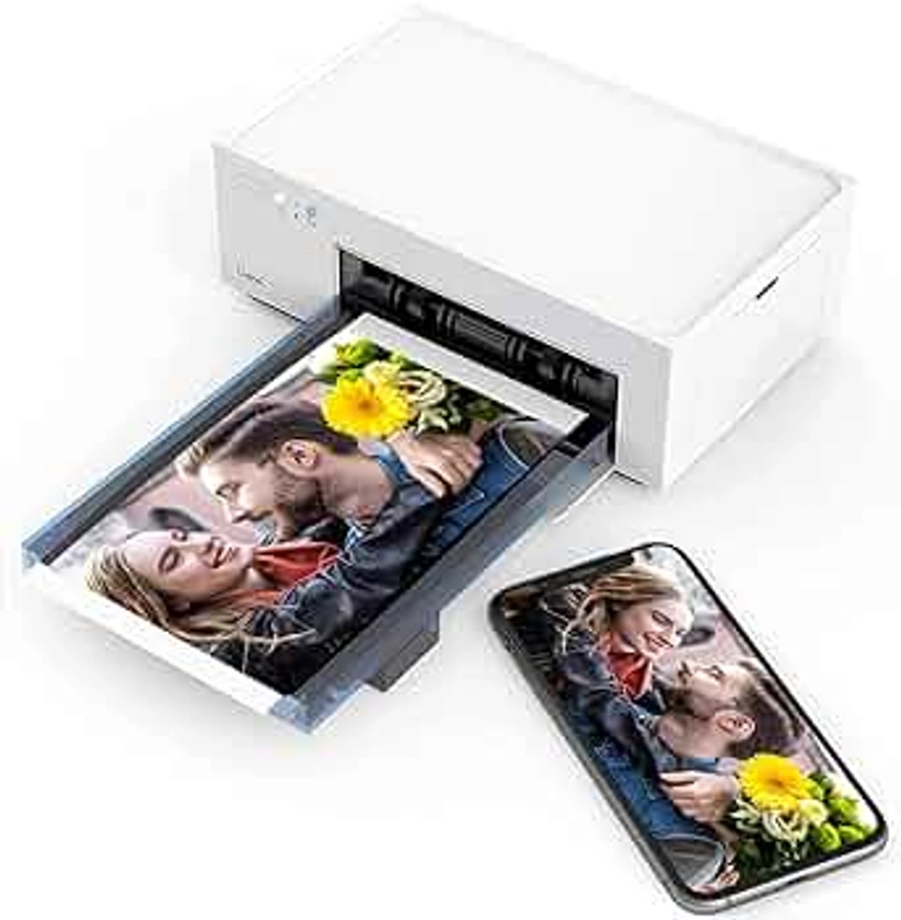Liene Imprimante Photo WiFi avec 20 Papiers 10x15cm pour Smartphone/PC, Haute Qualité Portable Instantané, 300DPI Sublimation Thermique & Connexion WiFi Stable
