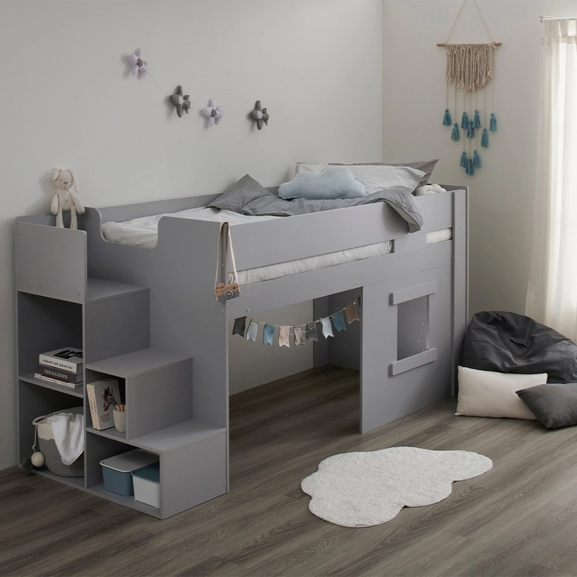 Marlowe Mid Sleeper Bed with Steps and Storage