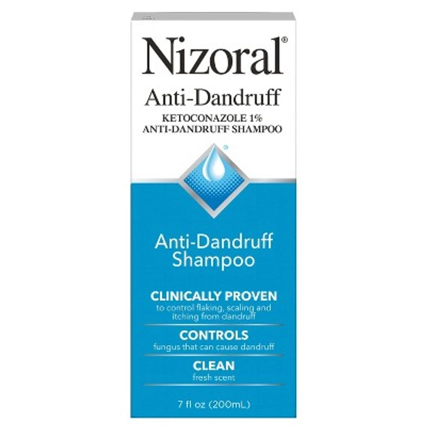 Nizoral Anti Dandruff Shampoo with 1% Ketoconazole, Clean Fresh Scent - 7 fl oz