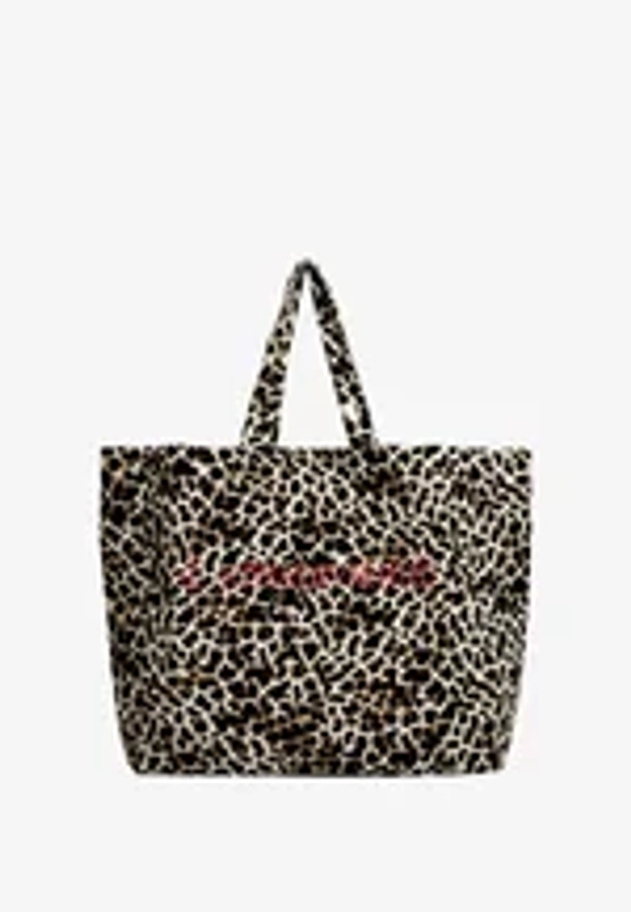 Stradivarius LEOPARD - Cabas - mottled beige/beige chiné - ZALANDO.FR