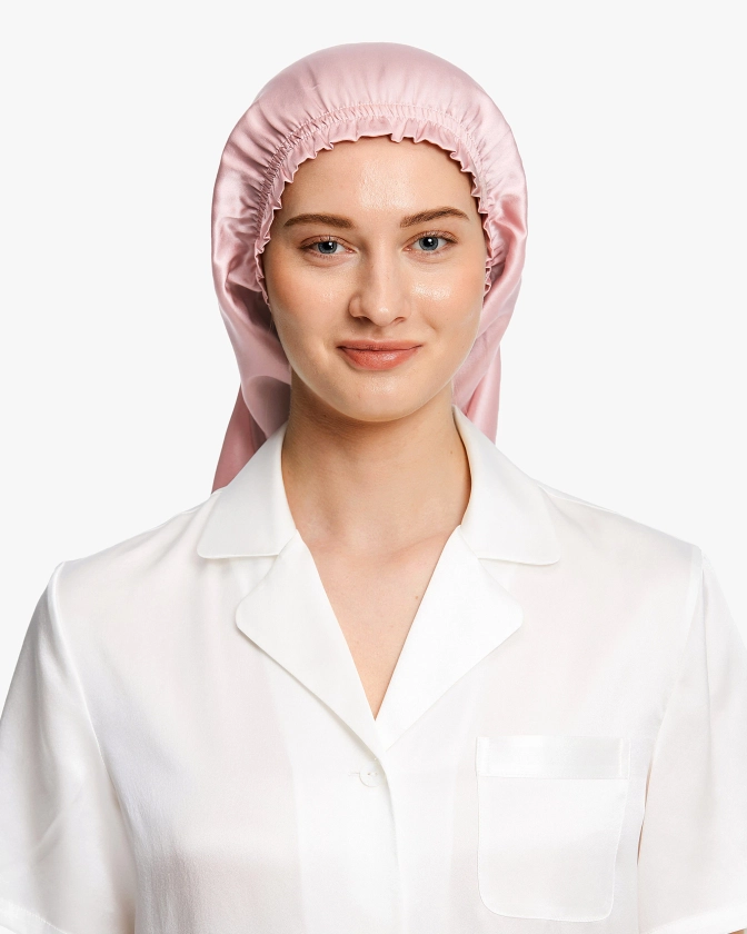 LilySilk Bonnet élégant en soie de nuit