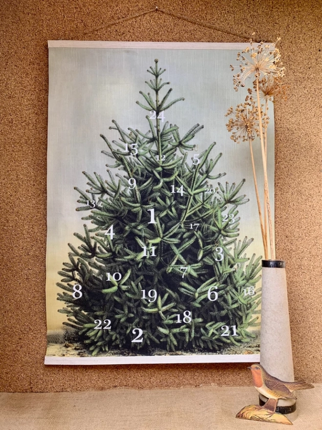 Reusable Christmas Tree Advent Calendar, Decorate Your Own 