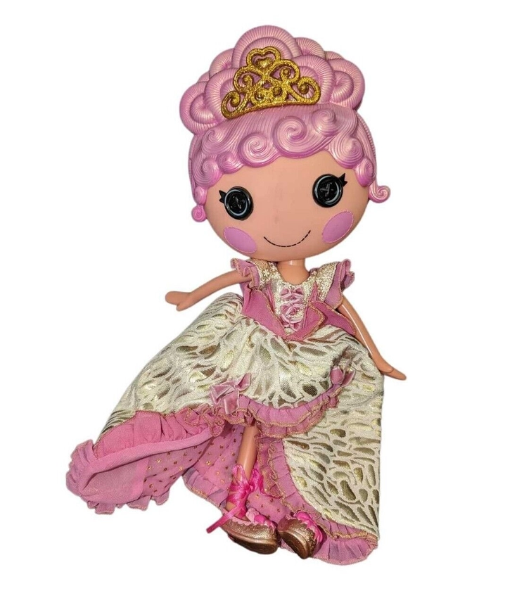 Lalaloopsy Doll Goldie Luxe Limited Holiday Edition Gold/Pink Dress/Crown 14&#034;