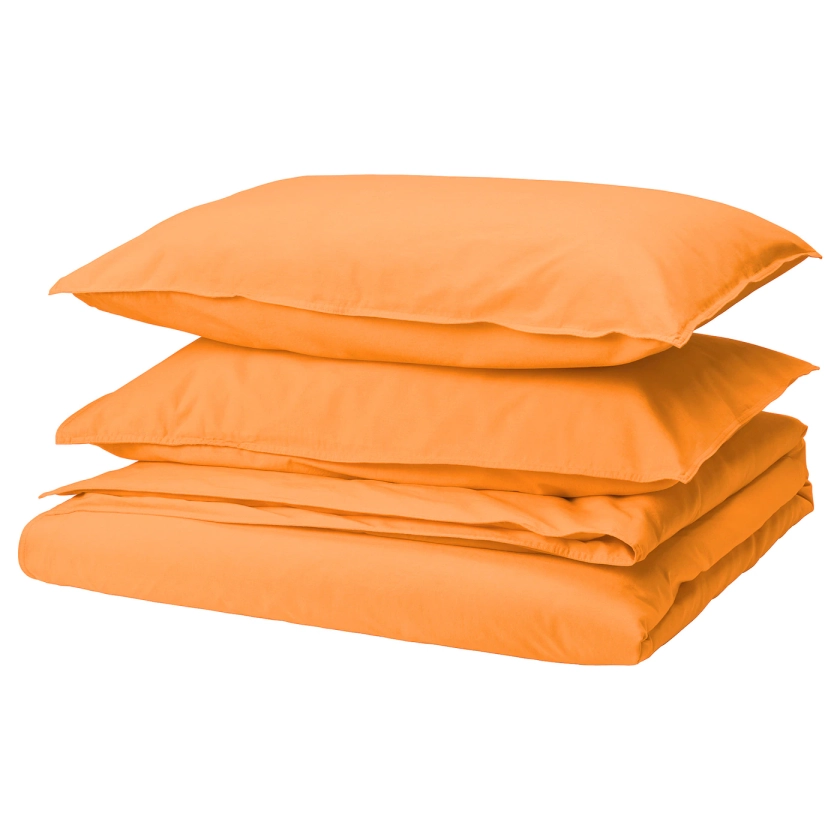 ÄNGSLILJA Orange Duvet Cover Set - IKEA