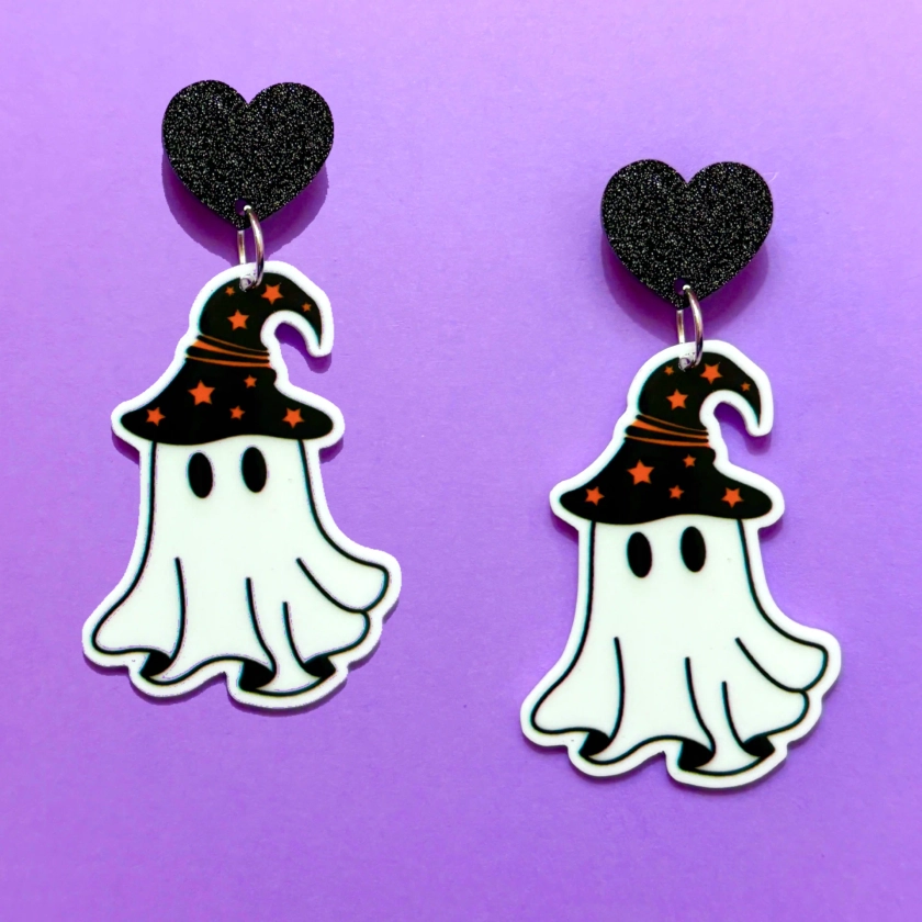 Witchy Ghost Drop Earrings