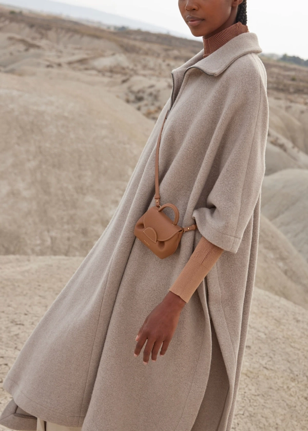 Polène | Sac - Numéro Un Micro - Camel Grainé