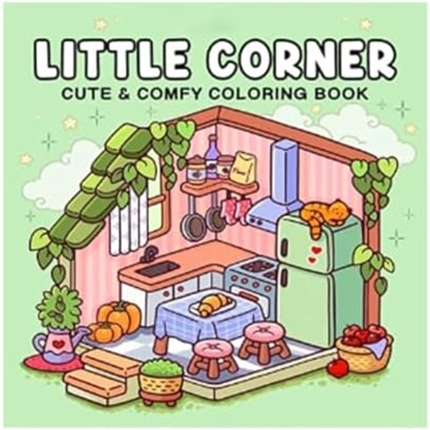 Livre de coloriage pour adultes, Li-ttle Co-rner : livre de coloriage pour adultes et adolescents, motifs mignons de Cozy, (Cozy Spaces Coloring) Paperback, Cozy Friends, Fuzzy Huge Coloring Book : Amazon.com.be: Livres