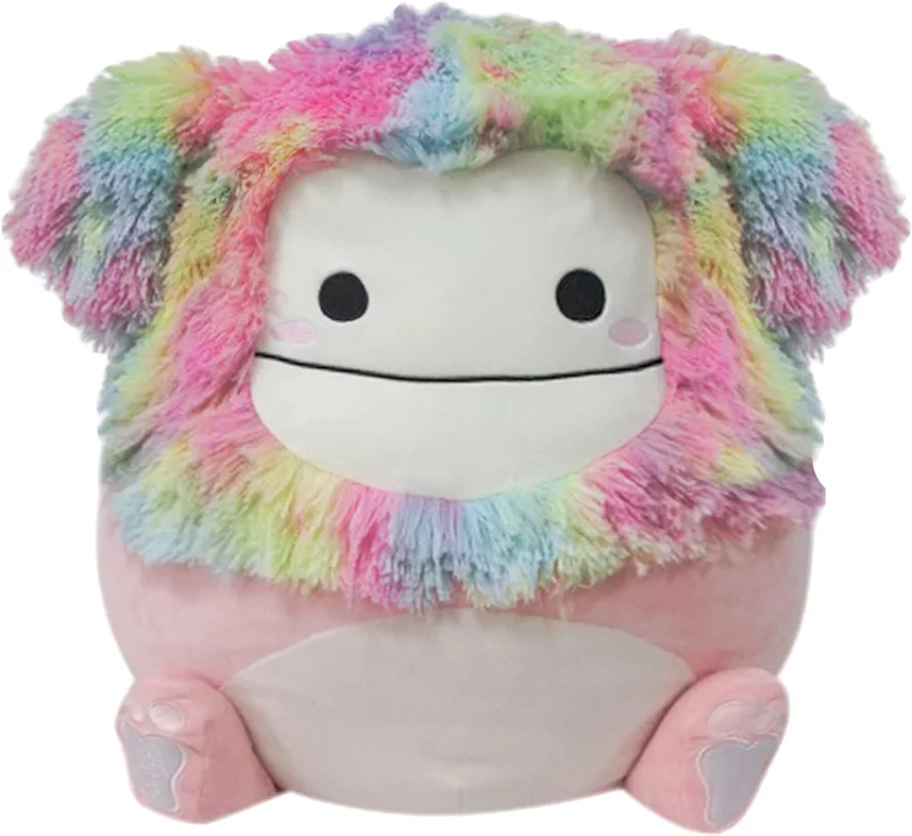 Squishmallows 20-Inch Diane Peach Bigfoot with Rainbow Hair - Jumbo Ultrasoft Official Kelly Toy Plush - Amazon Exclusive