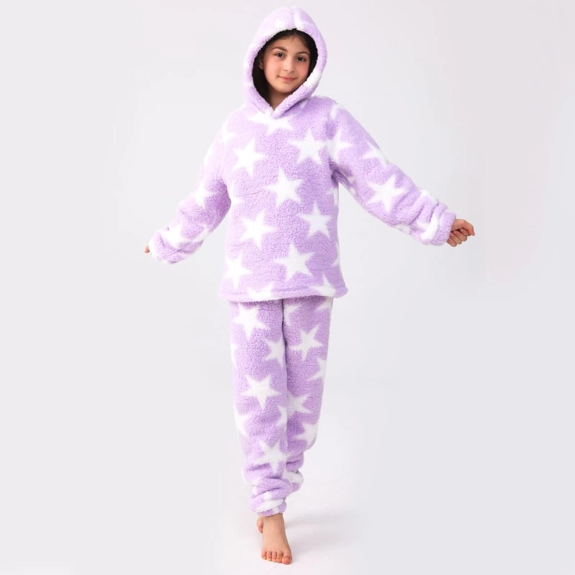 Older Kids Snuggle Lounge Set - Lilac Star