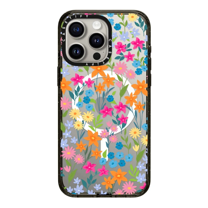 bright spring flowers - daisy floral pattern