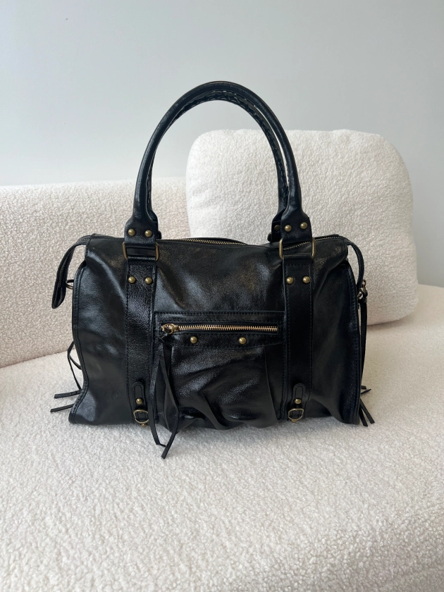 SAC VAL LARGE - 100% CUIR NOIR (⚠️ EXPÉDITION À PARTIR DU 01/10)