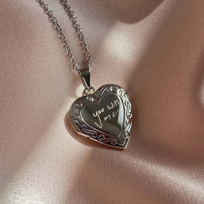 Billie Eilish 'You With Me' Heart Locket Necklace