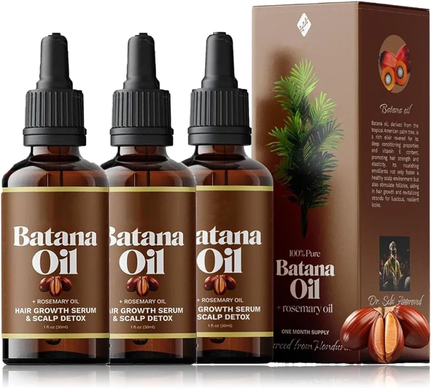 3 Piezas Aceite De Batana, Batana Hair Oil, Aceite De Romero, Aceite De Batana Keyoma, Batana Oil, Deja El Cabello MáS Suave, Nutre El Cuero Cabelludo, 30ml/1.05 Oz : Amazon.com.mx: Belleza