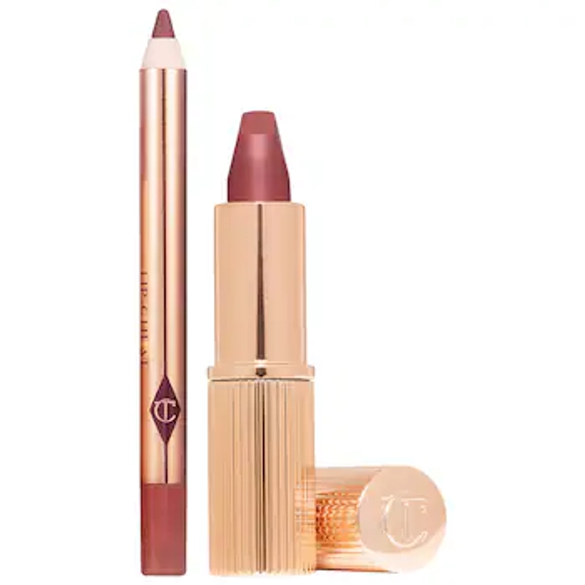 Charlotte Tilbury Pillow Talk Mini Lipstick & Lip Liner Set | Sephora