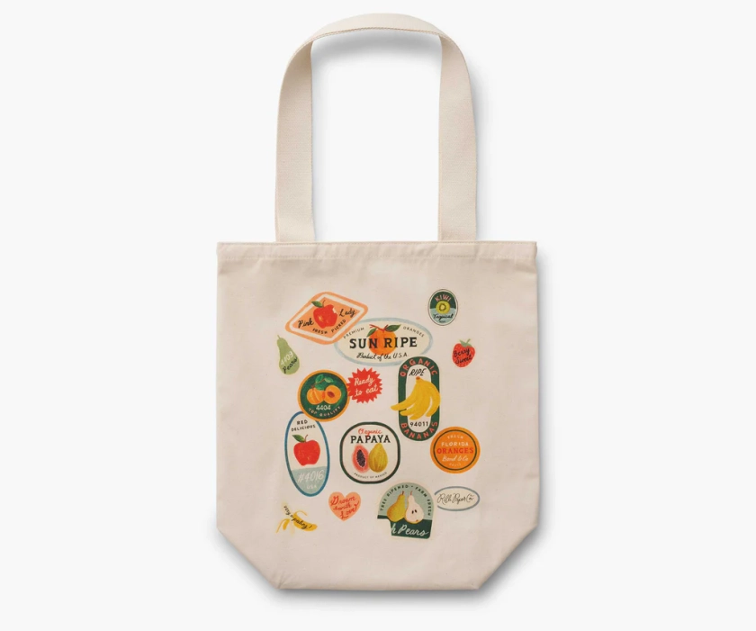 Canvas Tote Bag - Fruit Stand