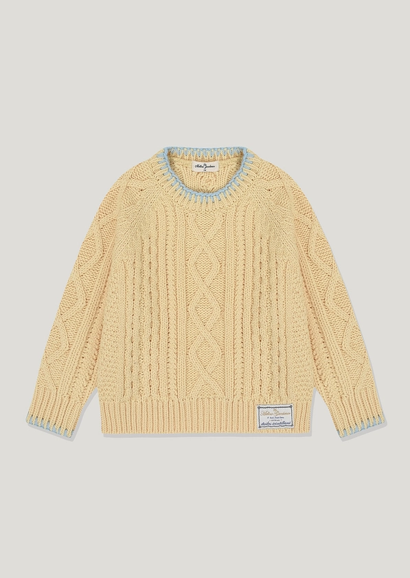 ADULT MELLOW CABLE PULLOVER - the mellow gardener