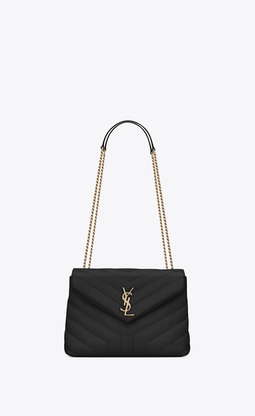 loulou small chain bag en cuir matelassé «y»