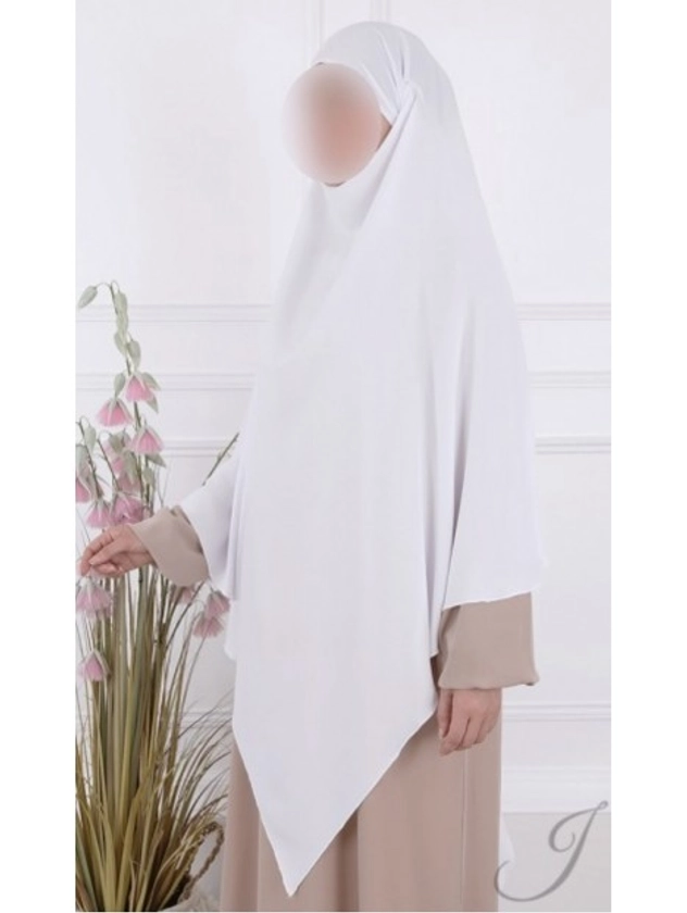 Khimar 1 Voile En Jazz - Blanc