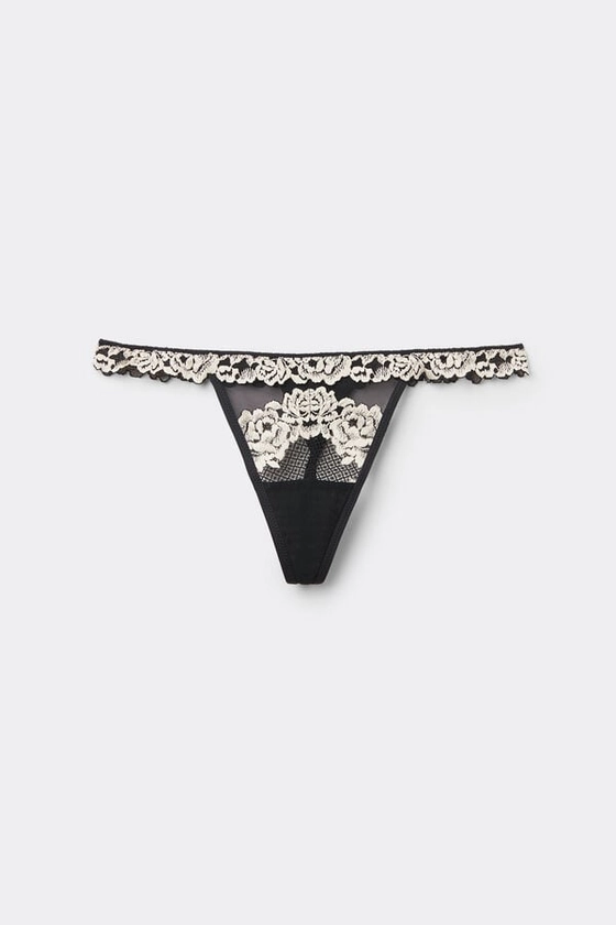 Pretty Flowers Thong with Side Straps - Intimissimi