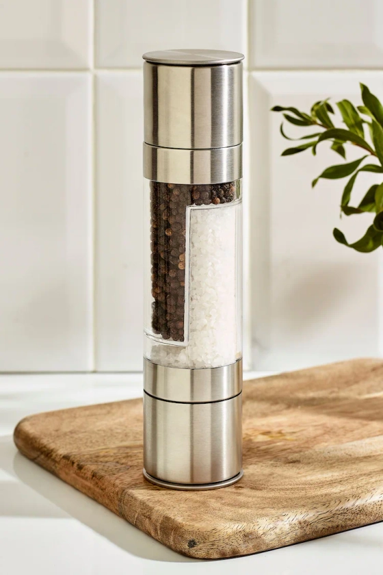 Buy Steel Two in One Salt and Pepper Grinder from Next Finland