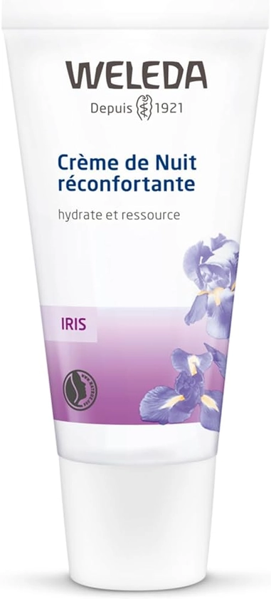WELEDA - Crème de Nuit réconfortante Iris - Hydrate et ressource - Peaux sèches déshydratées - NATRUE - 30 ml : Amazon.fr: Beauté et Parfum