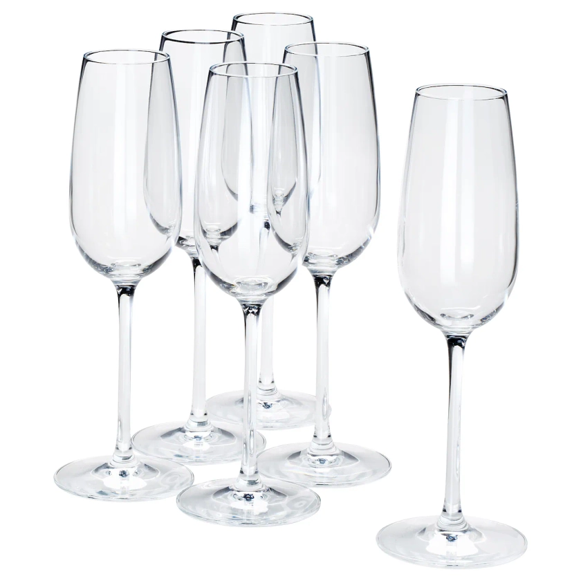 STORSINT champagne glass, clear glass, 22 cl - IKEA
