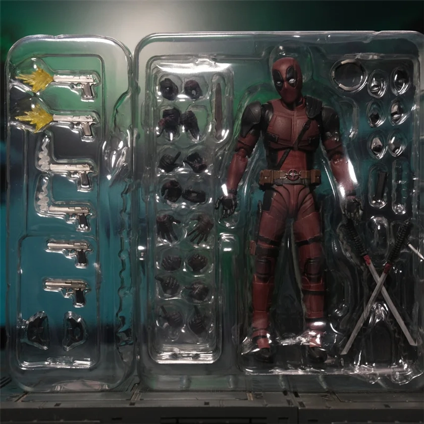 Deadpool & Veelvraat Actiefiguur Shfiguarts Gezamenlijke Beweegbare Nieuwe Mutanten Wilson Strips Waden Shf Model Filmspeelgoed Voor Kinderen Cadeau