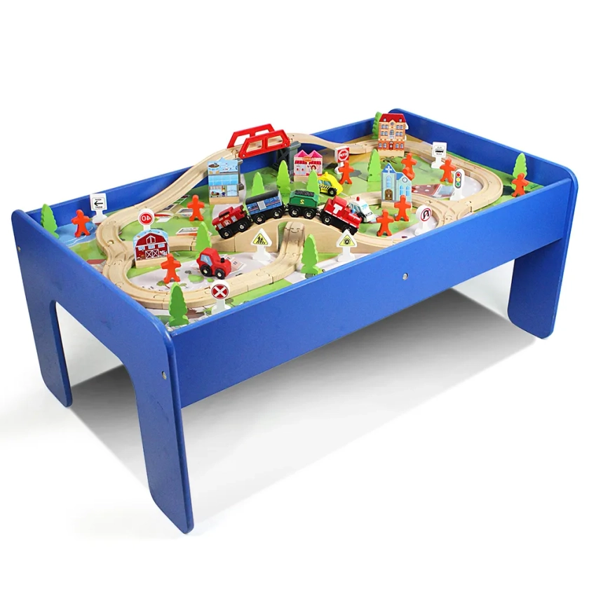 90pc Train Set with Table – Little Nation | Kids Toys, School Accessories, Trampolines, Electronics | Little Nation