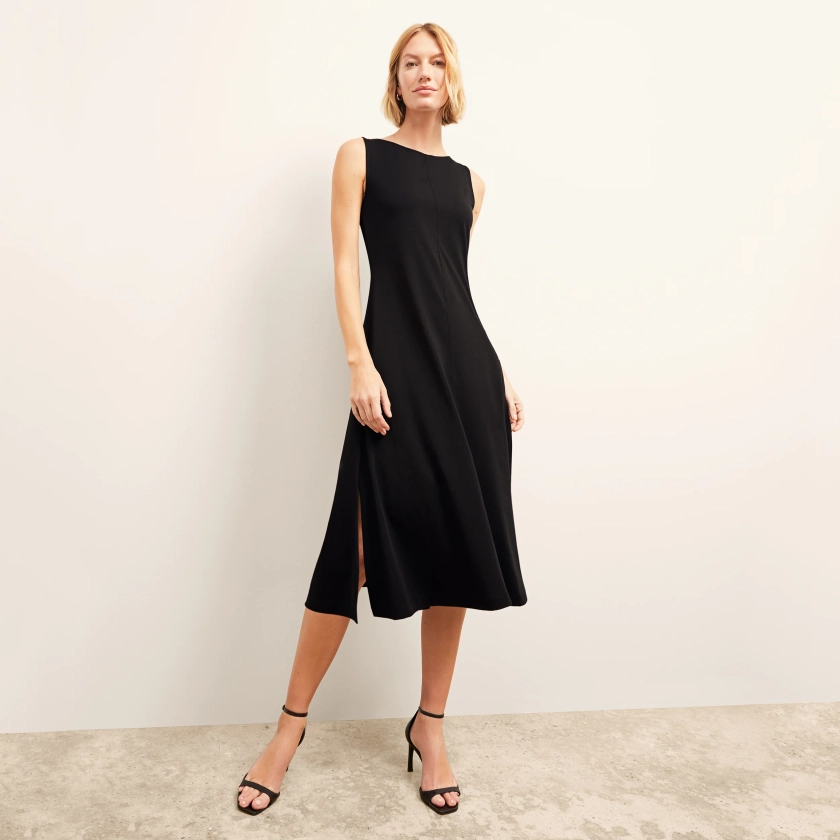 Milano Dress - Organic Jersey Pima Cotton :: Black