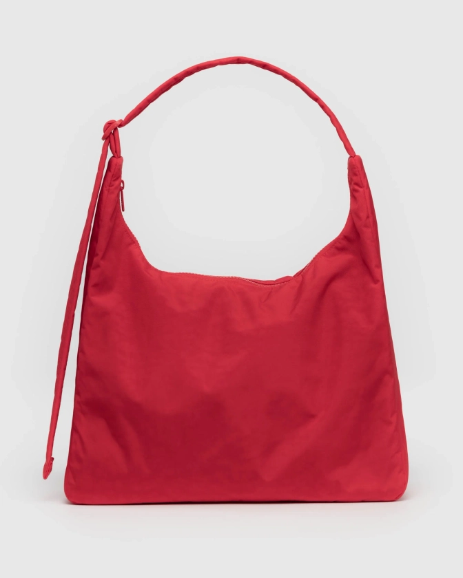 Nylon Shoulder Bag : Candy Apple Red - Baggu