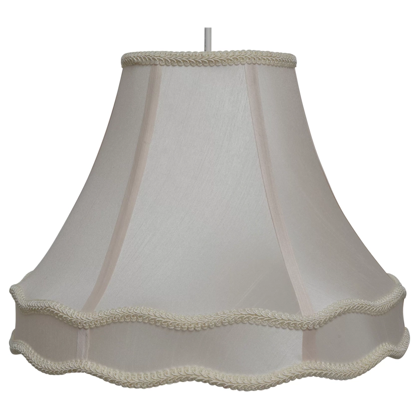 31cm W Cotton Empire Lamp Shade ( Uno ) in Cream