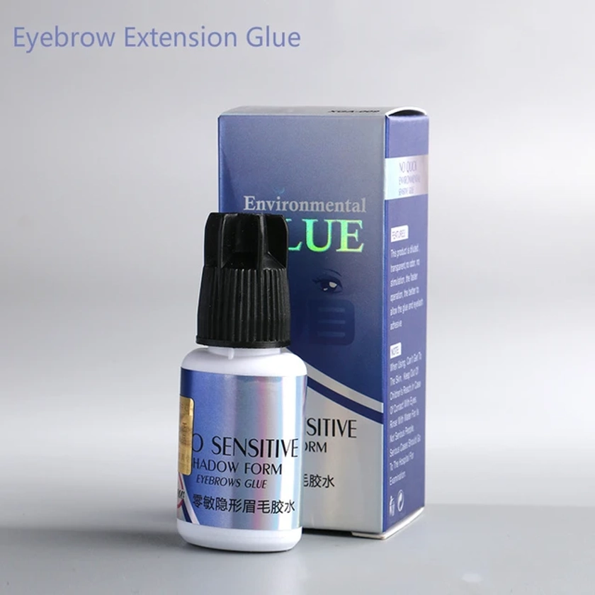 Colle adhésive professionnelle pour Extensions de sourcils, sans odeur, 30 jours de durée, 10ml - AliExpress 
