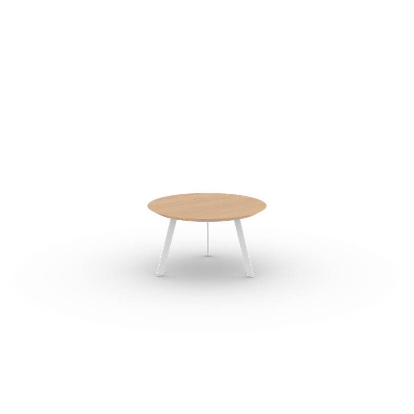 New Co Coffee Table 70 Round White Oak hardwax oil natural light 3041 (3041) Round 70cm 3cm Chamfered