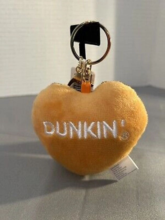 Dunkin Donuts Plush Strawberry Heart Keychain With Sprinkles Brand New 2024 | eBay